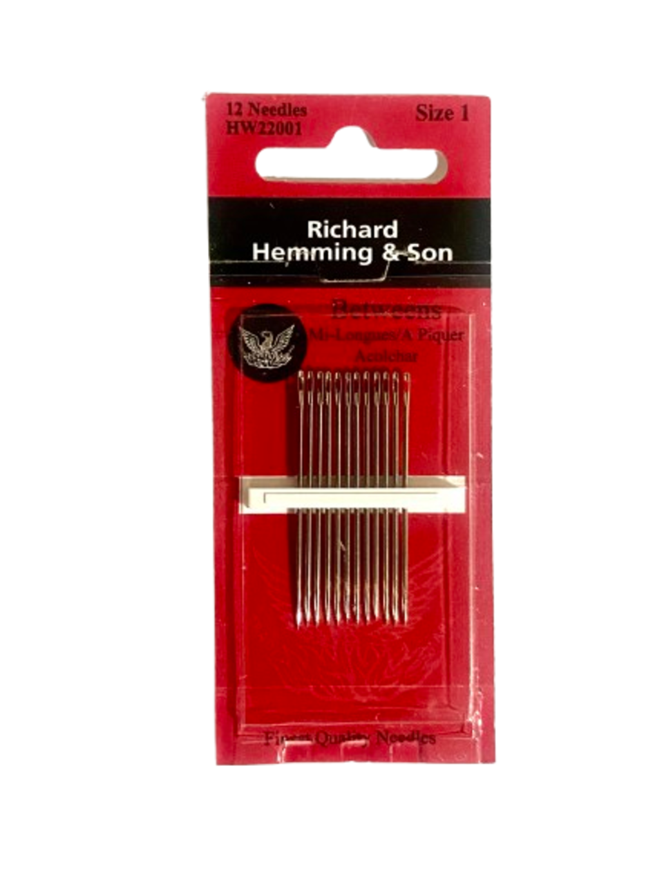 Hand Sewing Needles --- Betweens / Quilting --- Size 1 --- by Richard Hemming & Son®